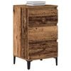 vidaXL Nachtkastje met lade Oudhout 45 x 35 x 44 cm Bewerkt hout
