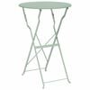 vidaXL Bistrotafel Licht muntgroen &Oslash; 50 x 71 cm Poedercoating staal