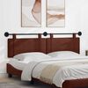 vidaXL Hangend Hoofdeinde Glanzend Bruin 170 x 55 x 5 cm Antiek PU