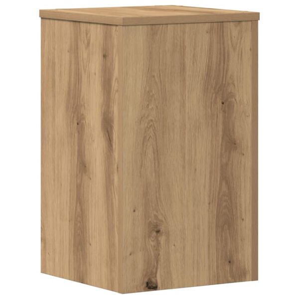 vidaXL Plantenstandaards 2 st 30x30x50 cm hout artisanaal eiken