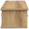 vidaXL Wandkast 88x26x18,5 cm bewerkt hout artisanaal eikenkleur