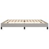vidaXL Bedframe zonder matras stof lichtgrijs 200x200 cm