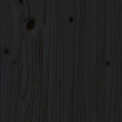 vidaXL 5-delige Loungeset met kussens massief hout zwart