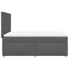 vidaXL Boxspring met matras stof donkergrijs 140x190 cm
