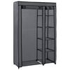 vidaXL Kledingkast opvouwbaar 110x45x175 cm stof grijs