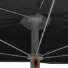 vidaXL Parasol half met paal 180x90 cm antracietkleurig