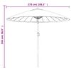vidaXL Parasol met aluminium paal 270 cm groen