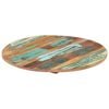 vidaXL Tafelblad rond 15-16 mm 50 cm massief gerecycled hout