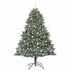 vidaXL Kunstkerstboom met 300 LED Groen 210 cm PVC en Plastic en Staal