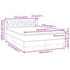 vidaXL Boxspring met matras fluweel donkergrijs 140x210 cm