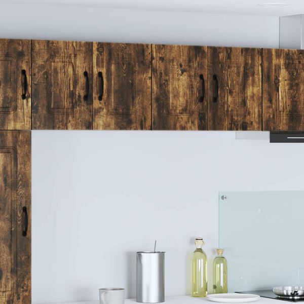 vidaXL Keukenkast Kalmar 2 pcs Gerookt eiken 60 x 31 x 40 cm