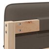 vidaXL Gestoffeerd hoofdbord Bruin en Taupe 75 cm Massief grenenhout