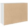 vidaXL Dressoir 90,5x29,5x65 cm bewerkt hout hoogglans wit