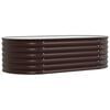 vidaXL Verhoogd bed Bruin 160 x 80 x 44 cm Staal