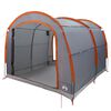vidaXL Tent 268 x 240 x 191 cm Waterdicht Grijs en oranje Polyester