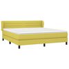 vidaXL Boxspring met matras stof groen 180x200 cm