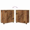 vidaXL Badkamermeubelset met lade 4 pcs Oud Hout Bewerkt hout & Metaal