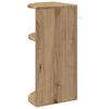 vidaXL Bijzettafel Artisan Eiken 29,6 x 29,6 x 60 cm Bewerkt hout