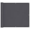 vidaXL Balkonscherm 90x800 cm 100% oxford polyester antracietkleurig