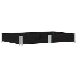 vidaXL Plantenbak 150x100 cm massief grenenhout zwart