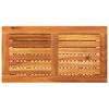 vidaXL Tuintafel 70x38x42 cm poly rattan en acaciahout zwart