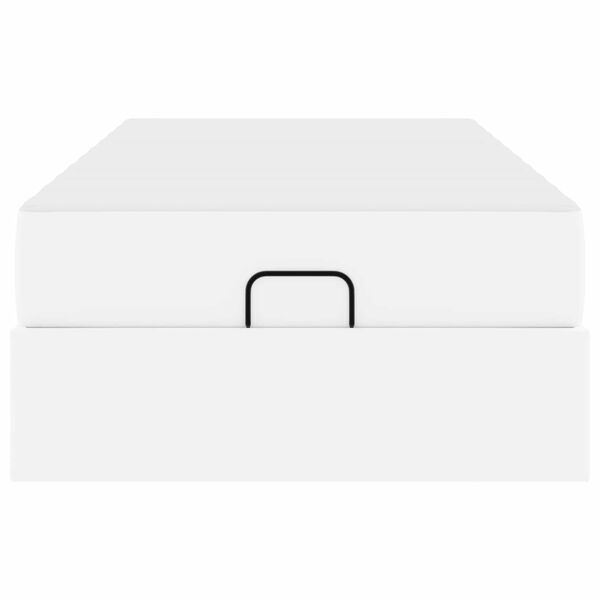 vidaXL Bedframe met matras Zuiverwit 80 x 200 cm Kunstleer