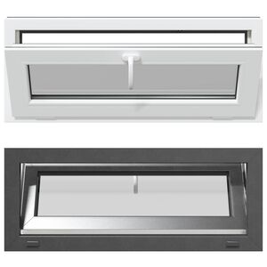 vidaXL Kelderraam RISOR 100 x 40 cm PVC en glas