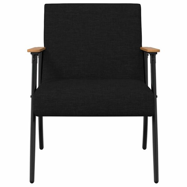 vidaXL Fauteuil Zwart 59 x 75 x 78 cm Stof