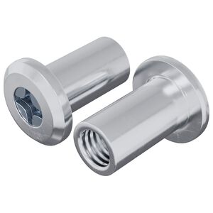 vidaXL Slotmoer 2 pcs Zilver M6 x 15 mm Staal