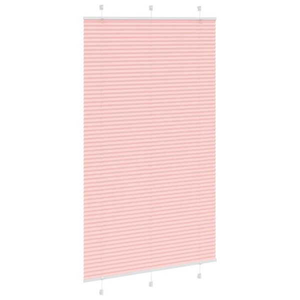 vidaXL Plissé rolgordijn 120x200cm stofbreedte 119,4cm polyester roze