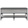 vidaXL Schoenenbank 102x42x45 cm bewerkt hout grijs sonoma eikenkleur
