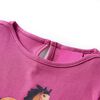 Kindershirt met lange mouwen 128 frambooskleurig