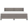 vidaXL Boxspringbed met matras Taupe 200 x 180 cm Polyester