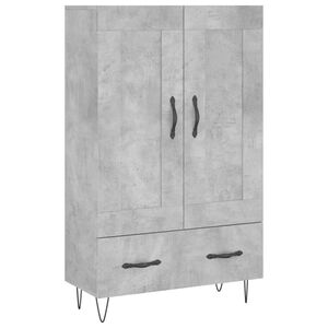 vidaXL Hoge kast 69,5x31x115 cm bewerkt hout betongrijs