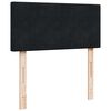 vidaXL Boxspring met matras fluweel zwart 90x190 cm