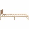 vidaXL Bedframe met hoofdeinde Naturel 90 x 200 cm Massief grenenhout