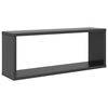 vidaXL Wandschappen kubus 6 st 60x15x23 cm bewerkt hout grijs