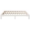 vidaXL Bedframe zonder matras massief grenenhout wit 160x200 cm
