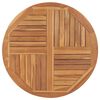 vidaXL Tafelblad rond 2,5 cm 90 cm massief teakhout