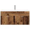vidaXL Badkamerkast met opslag Oudhout 100 x 38,5 x 46 cm Bewerkt hout