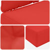 vidaXL Buiten bankkussen 3 pcs Rood Polyester