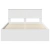 vidaXL Bedframe met hoofdeinde Wit 140 x 200 cm Massief grenenhout