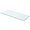 vidaXL Wandschap transparant 60x20 cm glas