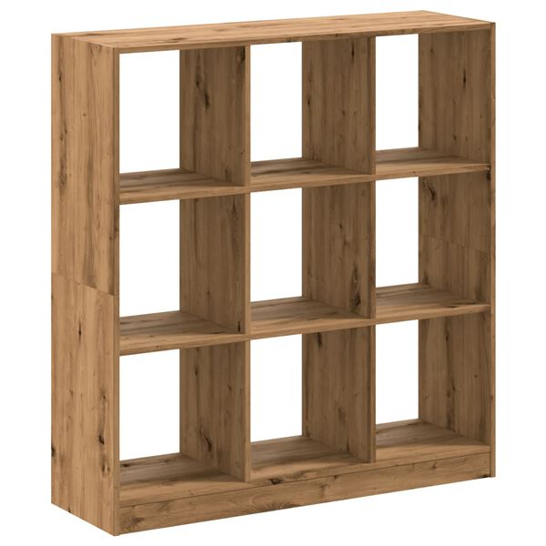 vidaXL Boekenkast 102x32x108 cm bewerkt hout artisanaal eikenkleurig