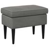 vidaXL Voetenbank Donkergrijs 55 x 35 x 41 cm Fluweel