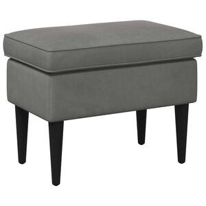 vidaXL Voetenbank Donkergrijs 55 x 35 x 41 cm Fluweel
