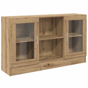 vidaXL Dressoir 120x30,5x70 cm bewerkt hout artisanaal eikenkleurig