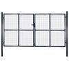vidaXL Tuinhek van gaas gegalvaniseerd staal 300x200 cm grijs