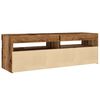 vidaXL Tv-meubel met LED 120x35x40 cm bewerkt hout oud hout