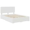 vidaXL Bedframe met hoofdeinde met lade Wit 140 x 200 cm Bewerkt hout